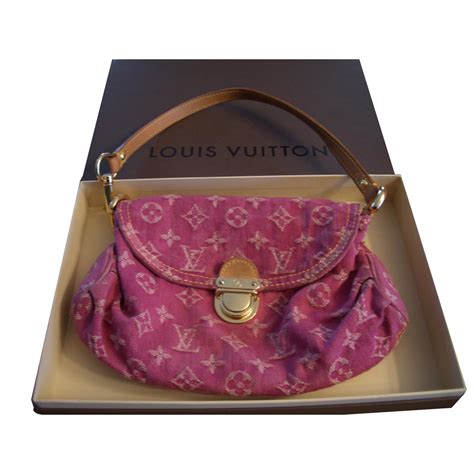 louis vuitton pink denim